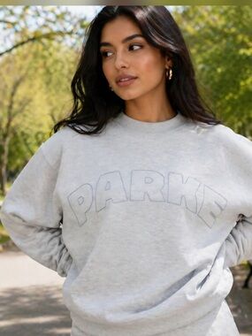 PARKE  Limited Edition X Target  Gray  Mockneck Pullover Sweatshirt